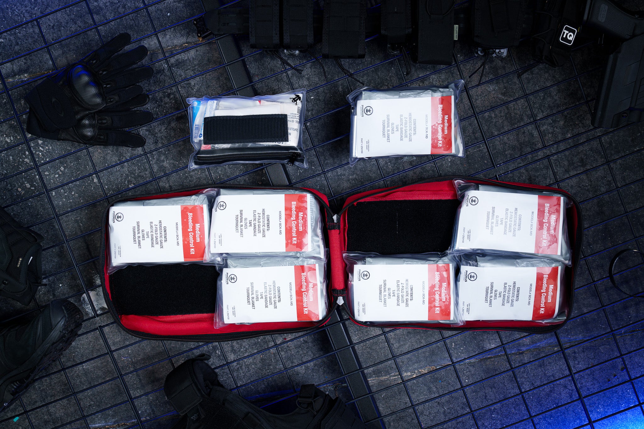 Bleeding Control Pack - Large w/ 8 Kits - Phokus Research Group