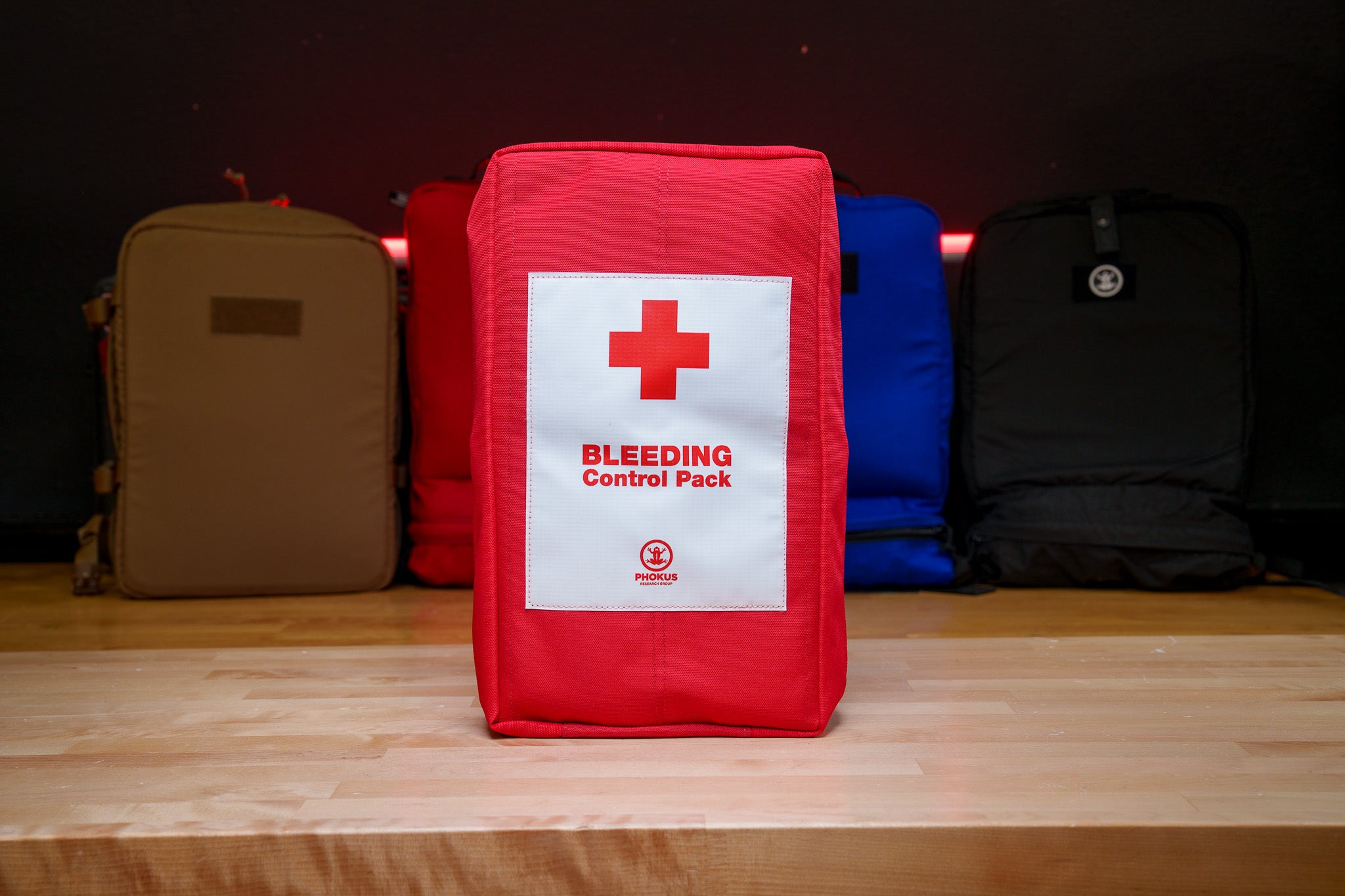 Bleeding Control Pack - Large w/ 8 Kits - Phokus Research Group
