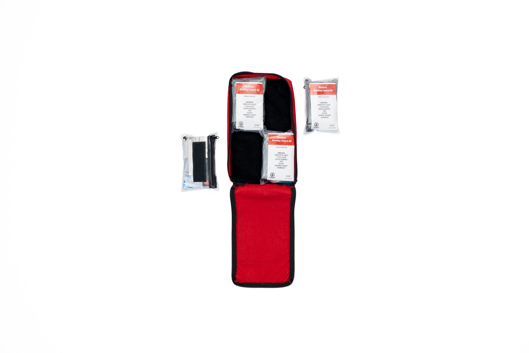 Bleeding Control Pack - Medium w/ 4 Kits - Phokus Research Group