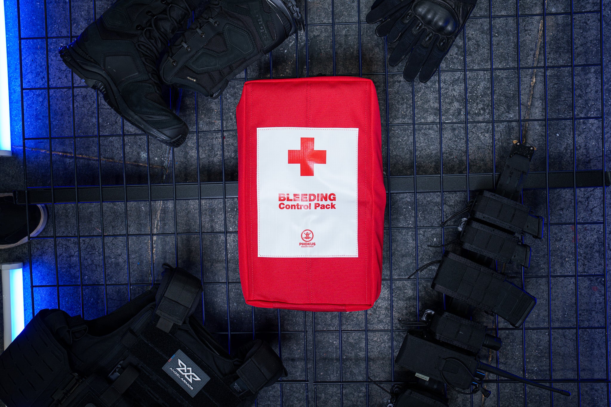 Bleeding Control Pack - Large w/ 8 Kits - Phokus Research Group