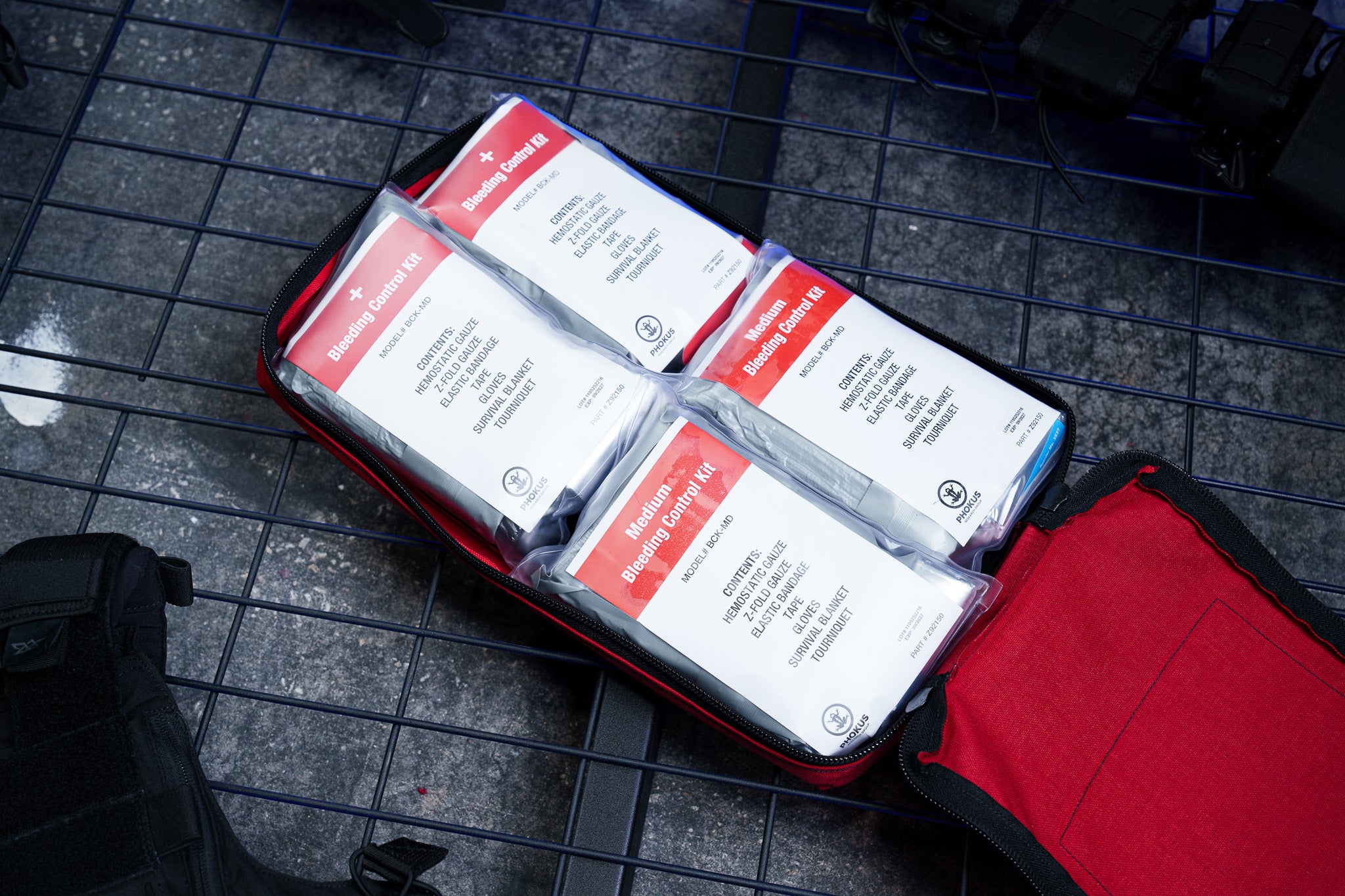 Bleeding Control Pack - Medium w/ 4 Kits - Phokus Research Group