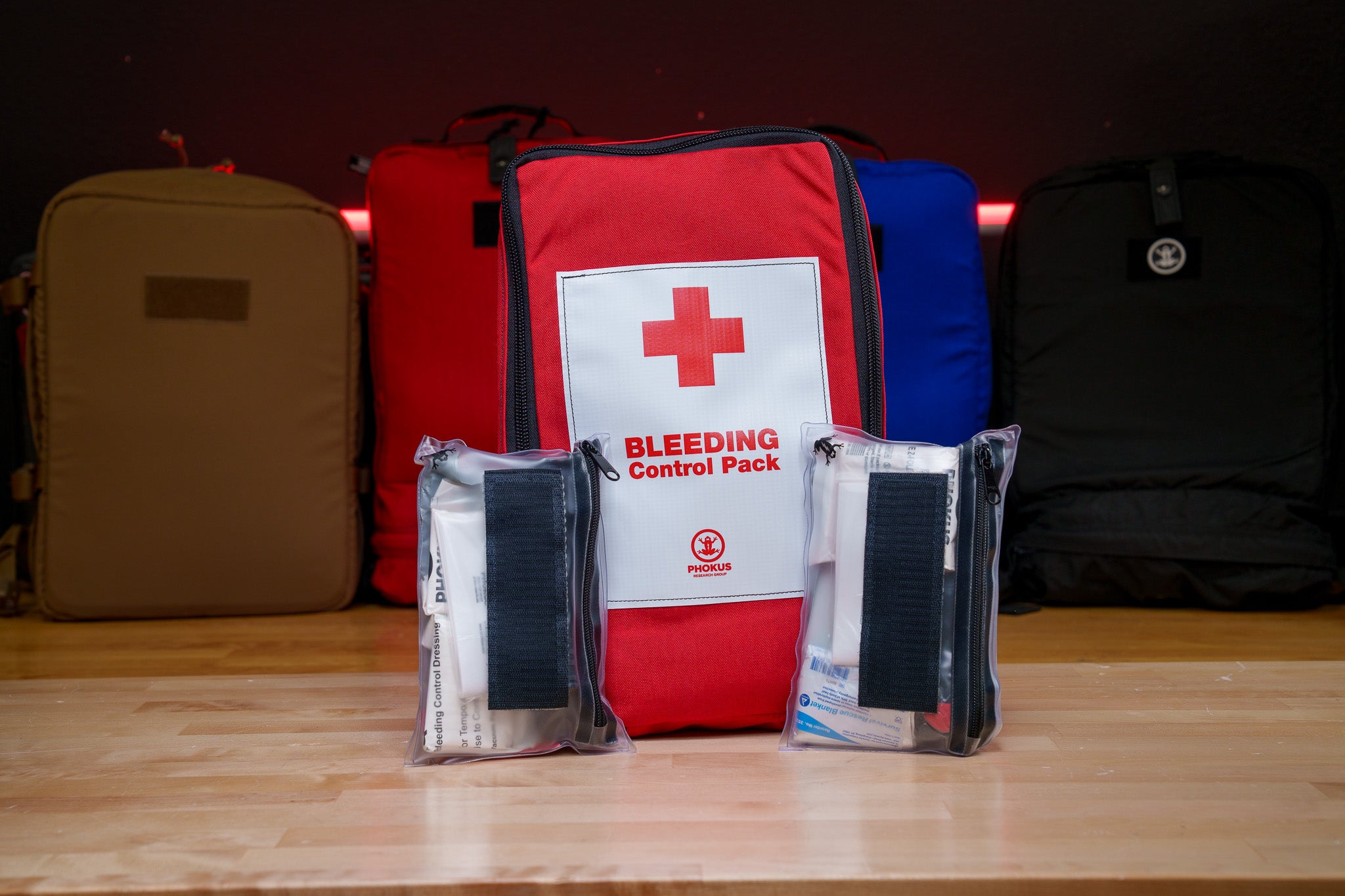 Bleeding Control Pack - Medium w/ 4 Kits - Phokus Research Group