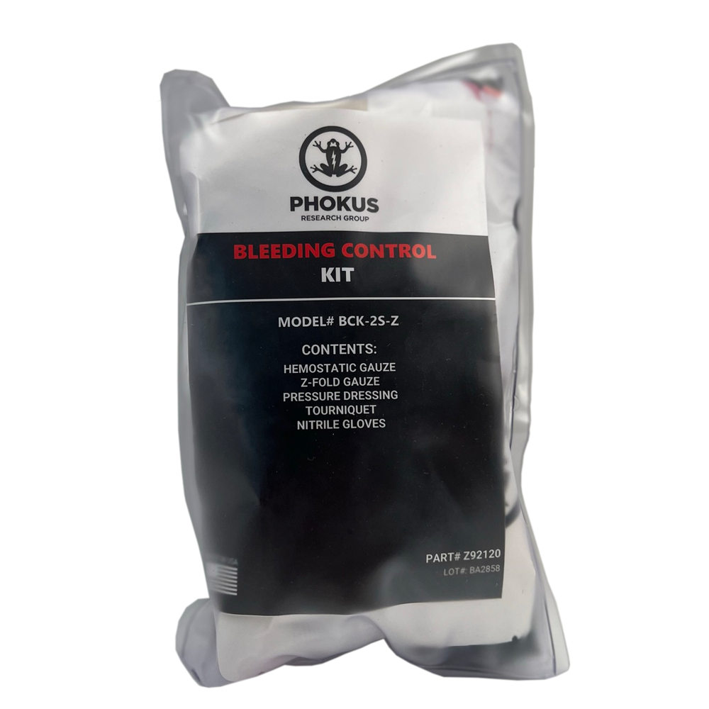 Bleeding Control Kit 2S- Zippered - Phokus Research Group